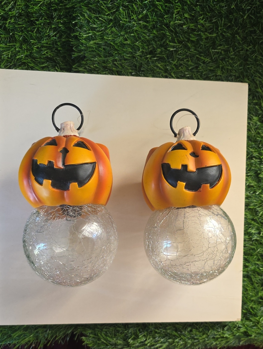 Solar Power Jack O Lanterns Set